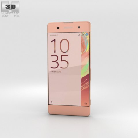 Sony Xperia XA Rose Gold 3D Model