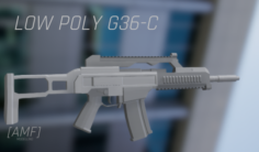 G36-C Low Poly Game Ready 3D Model