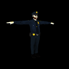 Cop man 3D Model