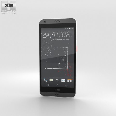 HTC Desire 530 White 3D Model