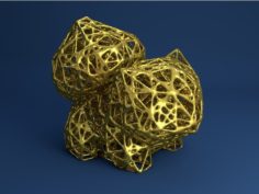 Bulbasaur Voronoi Style 3D Print Model