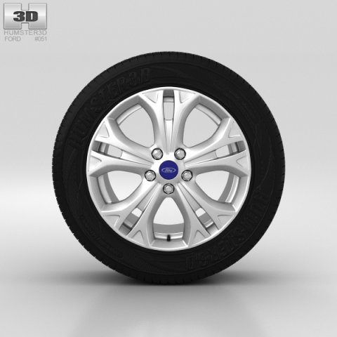 Ford Galaxy Wheel 17 inch 001 3D Model