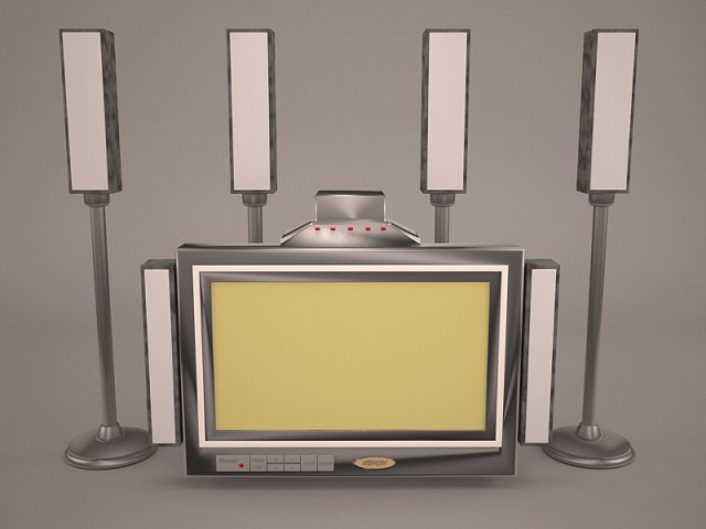 Plazma screen Speaker 3D Model