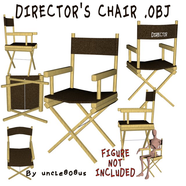 Directors Chair 3D Object 3D Model