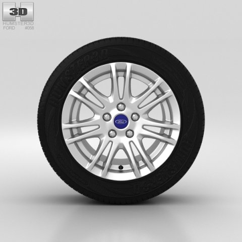 Ford Grand C Max Wheel 16 inch 003 3D Model