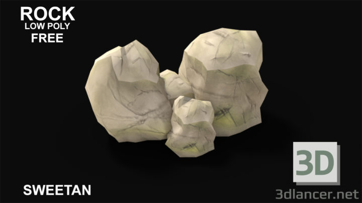 3D-Model 
3D Rock – LOW POLY GAME Asset