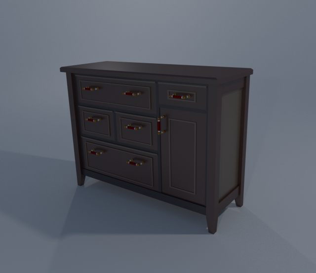 Dresser and NightStand 3D Model