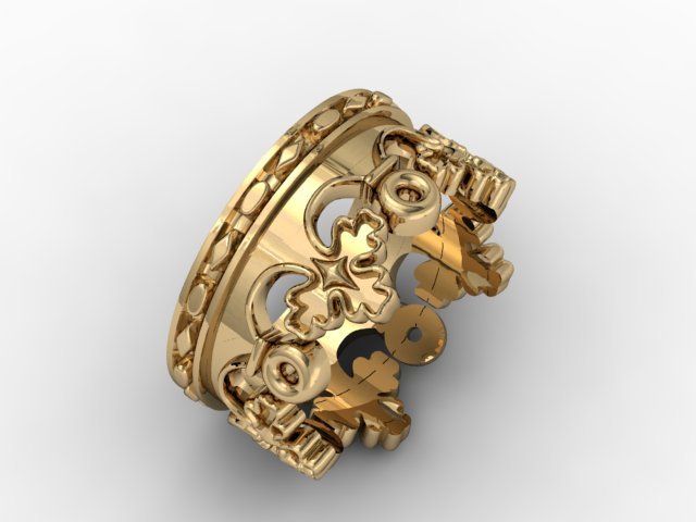 Crown ring 3D Model