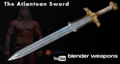 The Atlantean Sword of Conan the Barbarian 3D Model