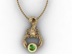 Jewellery scorpion pendant 3D Model