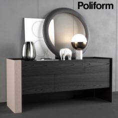 Poliform Chloe night complements 3D Model