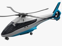 Generic Future Helicopter 3D Model