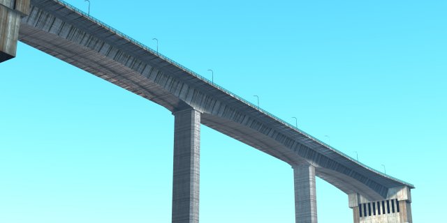 Ponte Joao Gomes Bridge 3D Model