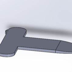 keychain letter opener 3D Print Model