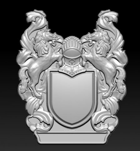 Coat of arms 3D Model