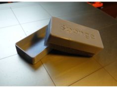 Sponge Holder Box for Hot Bed cleaning 3D Print Model