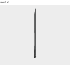 Deathstroke Arkham Knight Sword Full Scale 3D Print Model