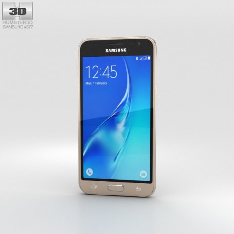 Samsung Galaxy J3 2016 Gold 3D Model