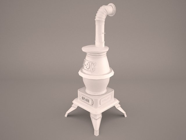 Potbelly stove 3D Model