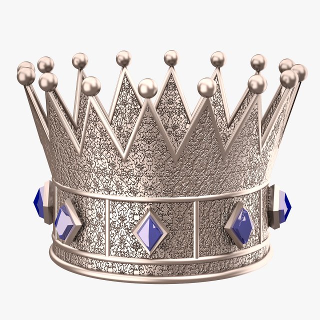 Prince Silver Crown 3D Model
