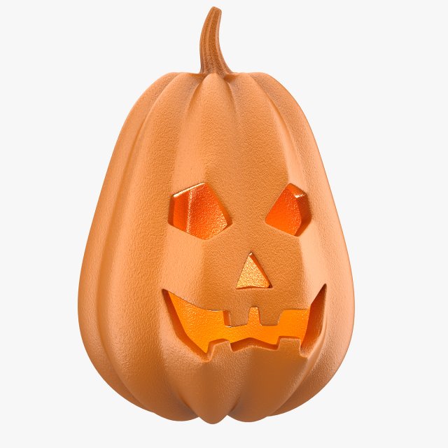 Pumpkin Head Highpoly 3D Model