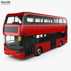 Alexander Dennis Enviro400H City Double Decker Bus 2015 3D Model