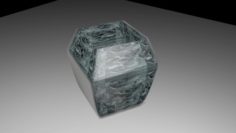Marble Flower Pot Free 3D Model