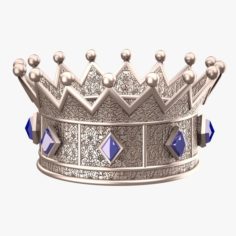 Princess Silver Crown 3D Model