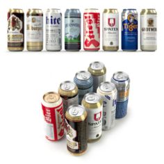 Beer in aluminum cans Vol 1 3D Model