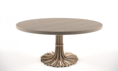 Table bamboo 3D Model