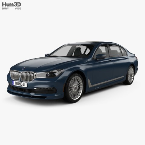 BMW 7 Series G12 B7 Alpina 2017 3D Model
