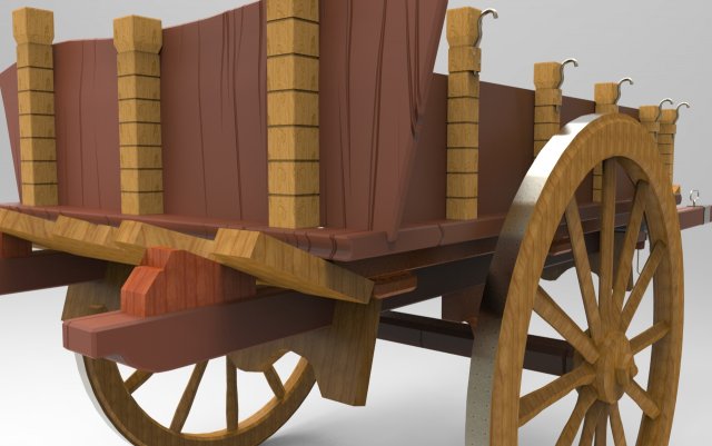 Sicilian Cart 3D Model