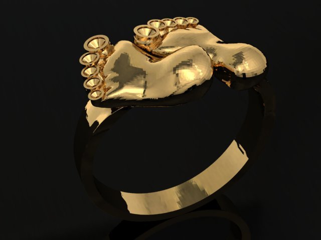 Jewellery foot ring 3D Model