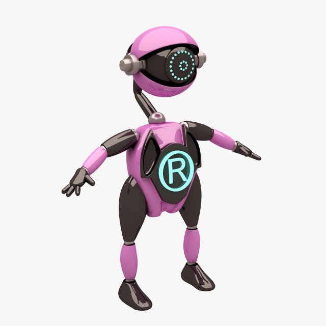 Robot 05 NOT RIGGED 3D Model