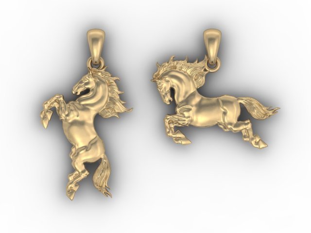 Horse pendant 3D Model