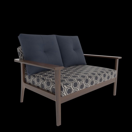 Two seat sofa						 Free 3D Model