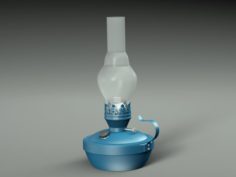 Old Kerosene Lamp 3D Model