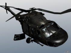 Blackhawk crashed 3D Model