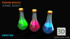 3D-Model 
3D Poison Bottle Game asset