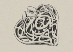 Heart pendant Free Free 3D Model