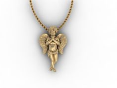 Baby angel necklace 3D Model