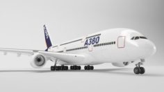 Airbus A380 – Element 3D 3D Model