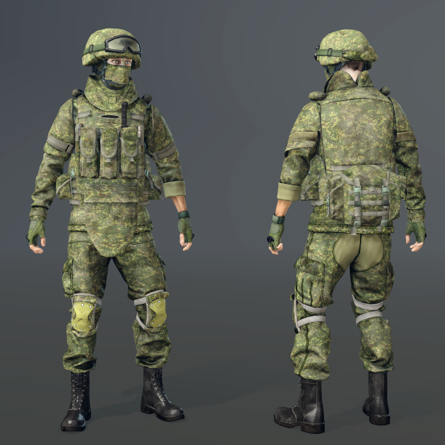 Character Soldier 3D Model