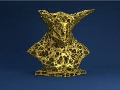 Demon Bust Voronoi Style 3D Print Model