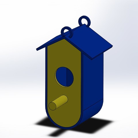 birdhouse (red throat) 3D Print Model
