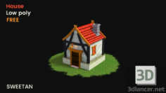 3D-Model 
3D Fantasy House Game asset – LOW POLY