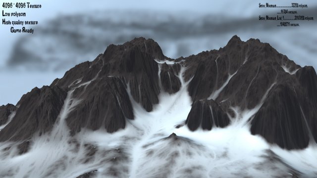 Snow mountain 3D Model