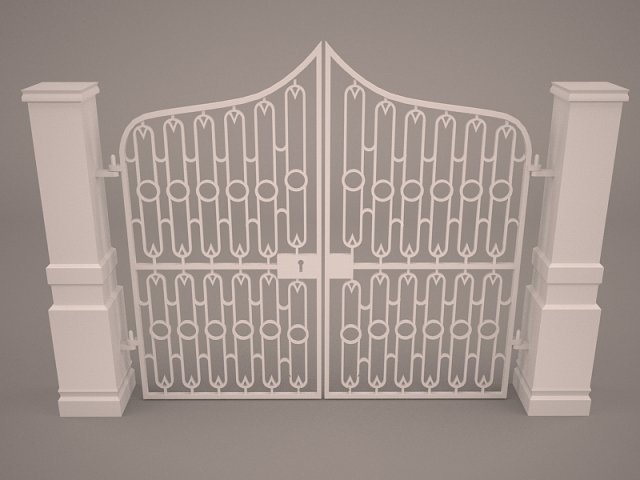 Gate Driveway 3D Model