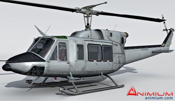Bell UH-1N 3d model