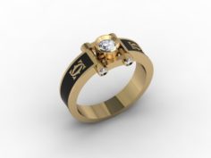 Jewellery man ring 3D Model